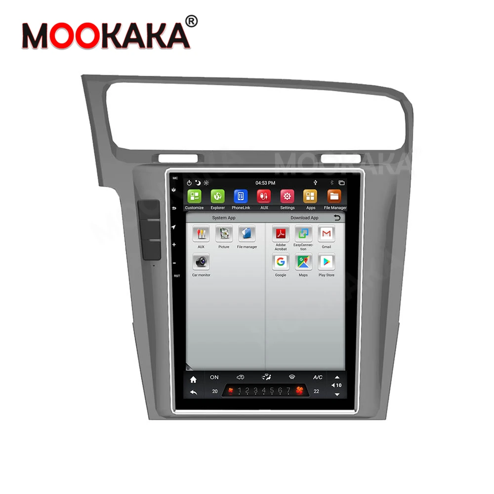 구매 테슬라 라디오 GPS 네비게이션 안드로이드 멀티미디어 플레이어 VW 폭스바겐 골프 7 2013-2016 64GB 4G 자동 스테레오 무선 Carplay PX6, VW 폭스바겐 골프 7-