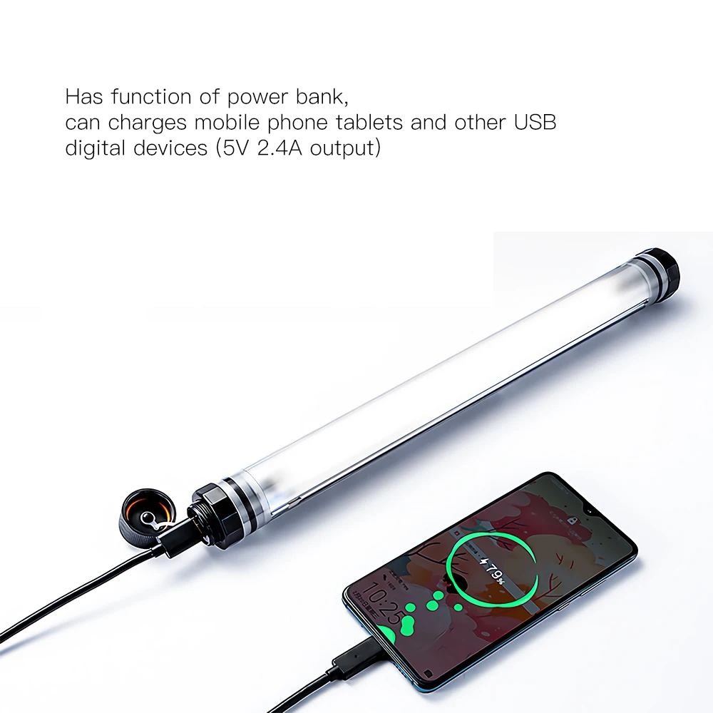 P7 RGB IP68 2 м Водонепроницаемый светодиодный ламповый светильник с пультом