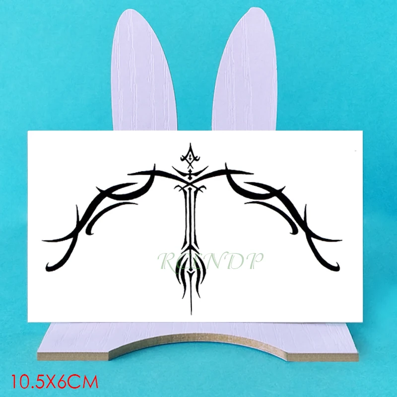 Водонепроницаемая Временная тату наклейка перо стрела маленькая художественная