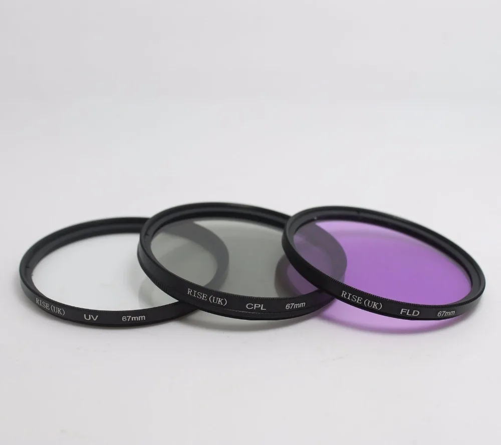 67 мм Комплект фильтров объектива UV CPL FLD для Цифрового Фотоаппарата Canon 1300D 800D 760D 750D