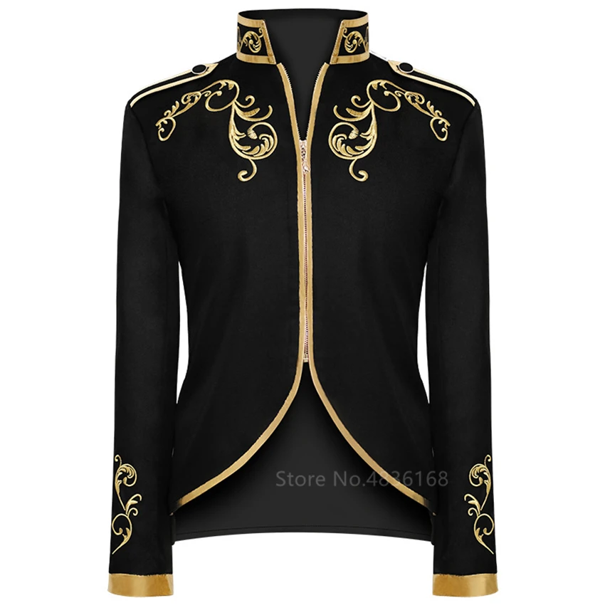 Фрак джентльмена дворец Ренессанса 2020 винтажный с вышивкой для мужчин