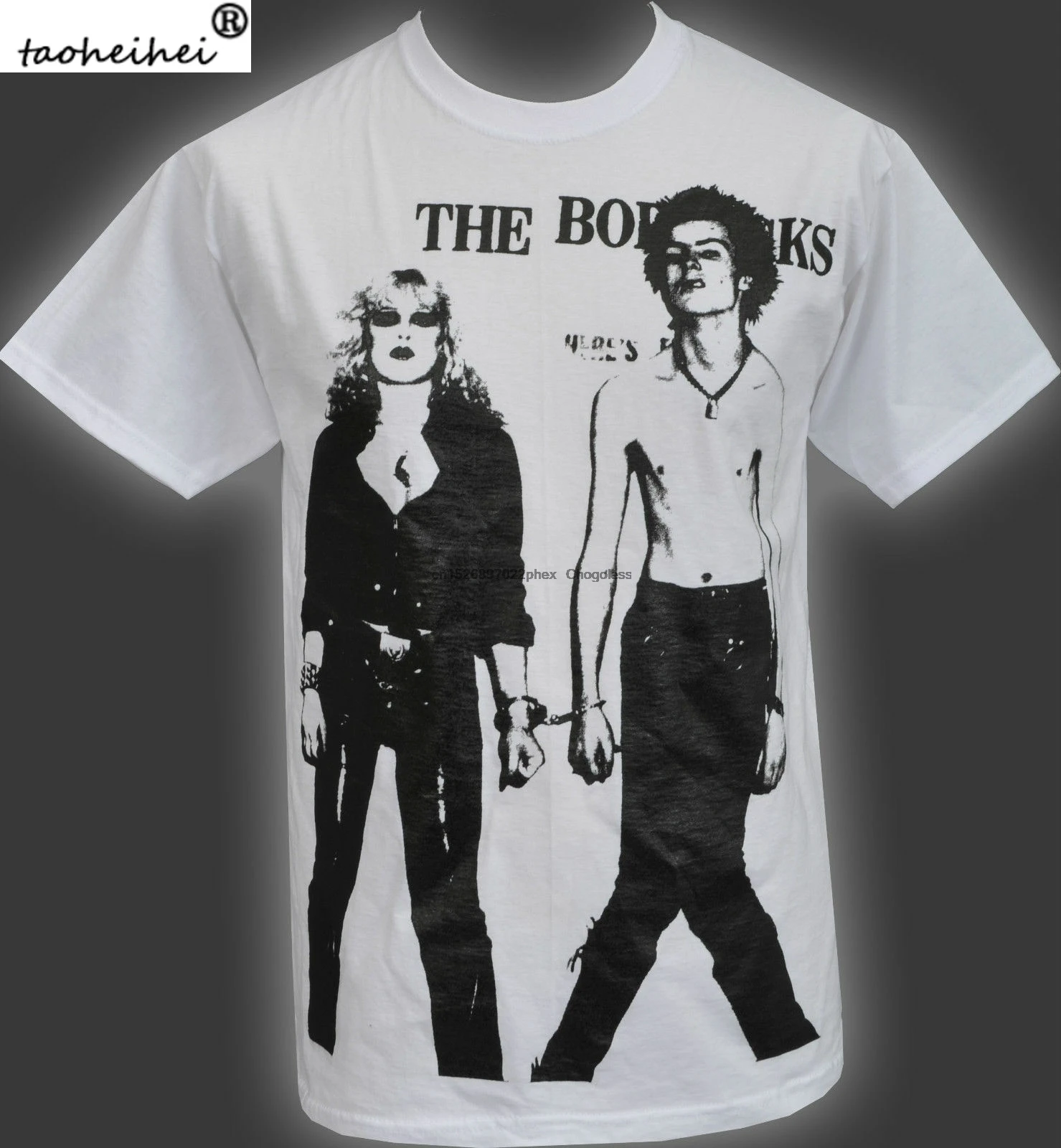 Мужская белая футболка СИД порочный и Нэнси английский панк Рок 1977