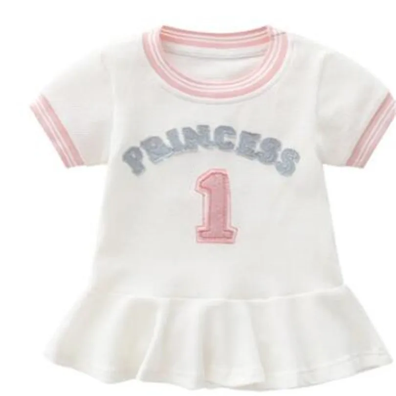 

Princess Baby Girls Dress Clothes Summer 1st Birthday Baby Dress Newborn Cotton Short Sleeve Infant Todder Dress Girl Outfits