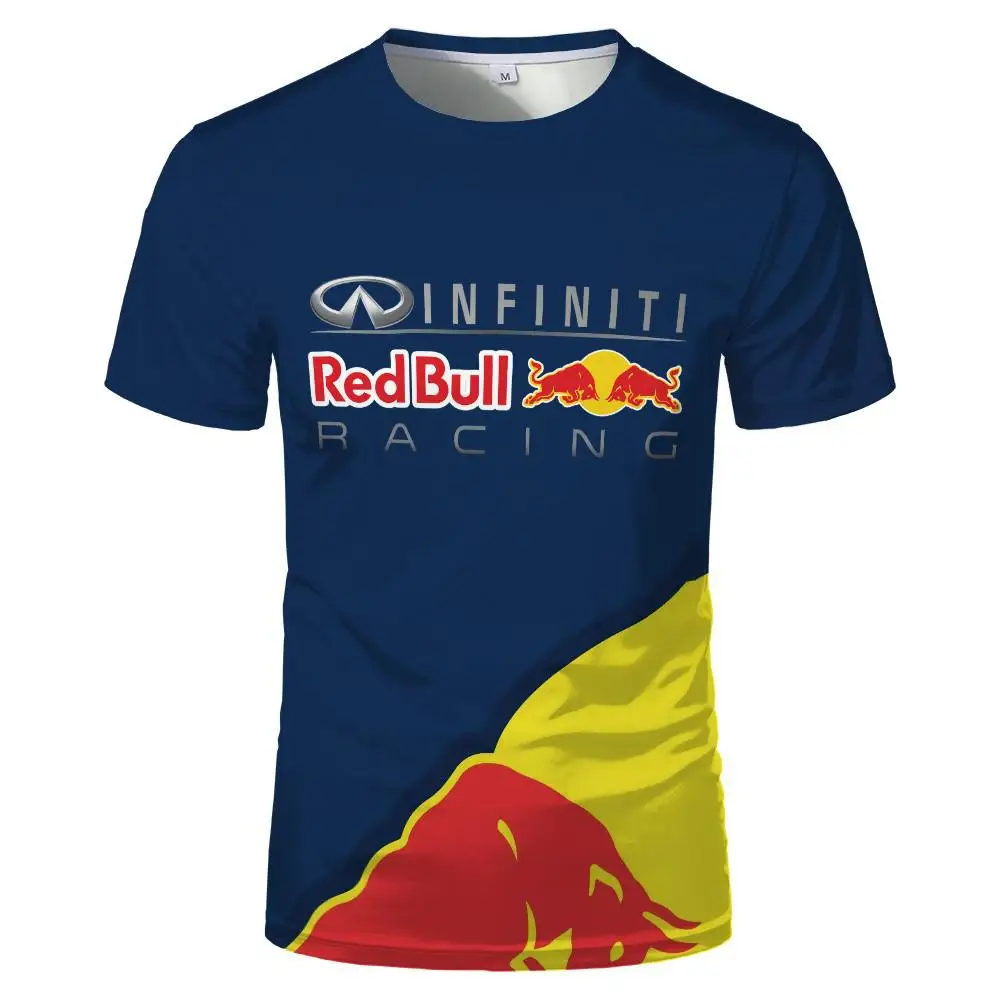 

2021 outdoor sports gym t-shirt racing suit club t-shirt men's red t-shirt 3D printing team emblem sports t-shirt