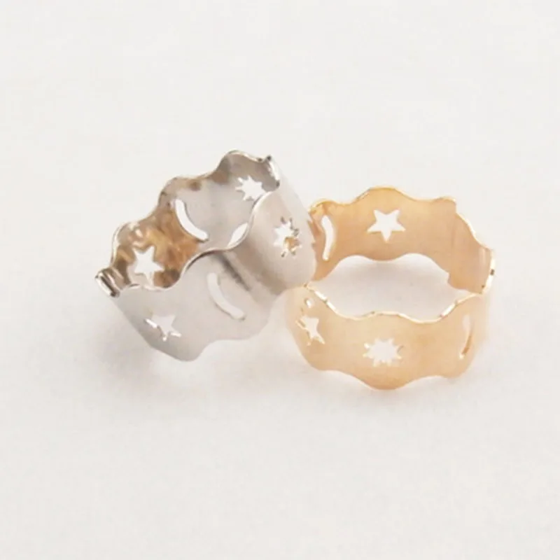 2019 New Fashion Ring Star Dazzling Open Finger For Women Girls Knuckle Jewelry Bijoux Birthday Gifts Wholesale WD664 | Украшения и