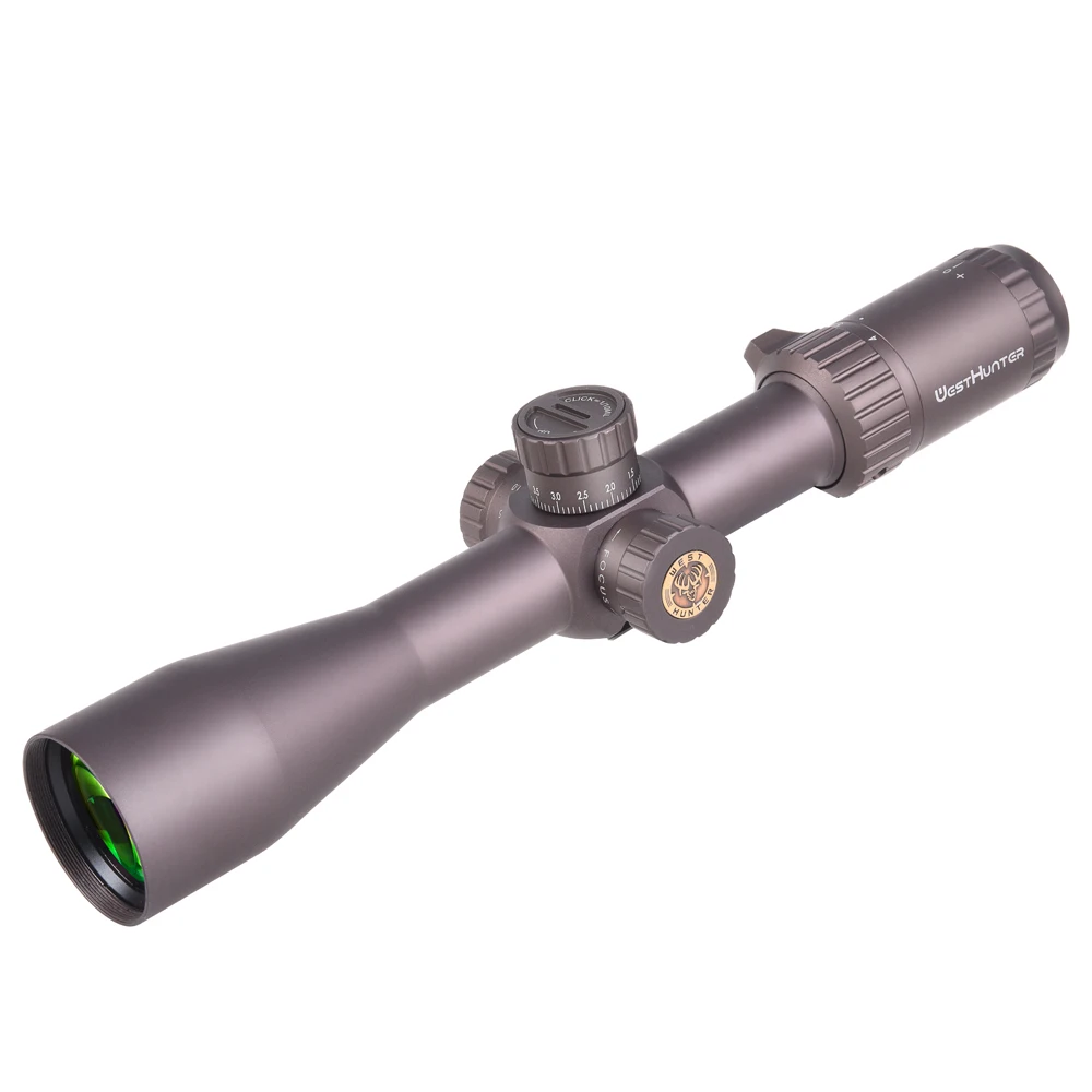 Прицел WESTHUNTER HD 4-16X44 FFP первый фокусный плоскость коричневый прицел боковое колесо