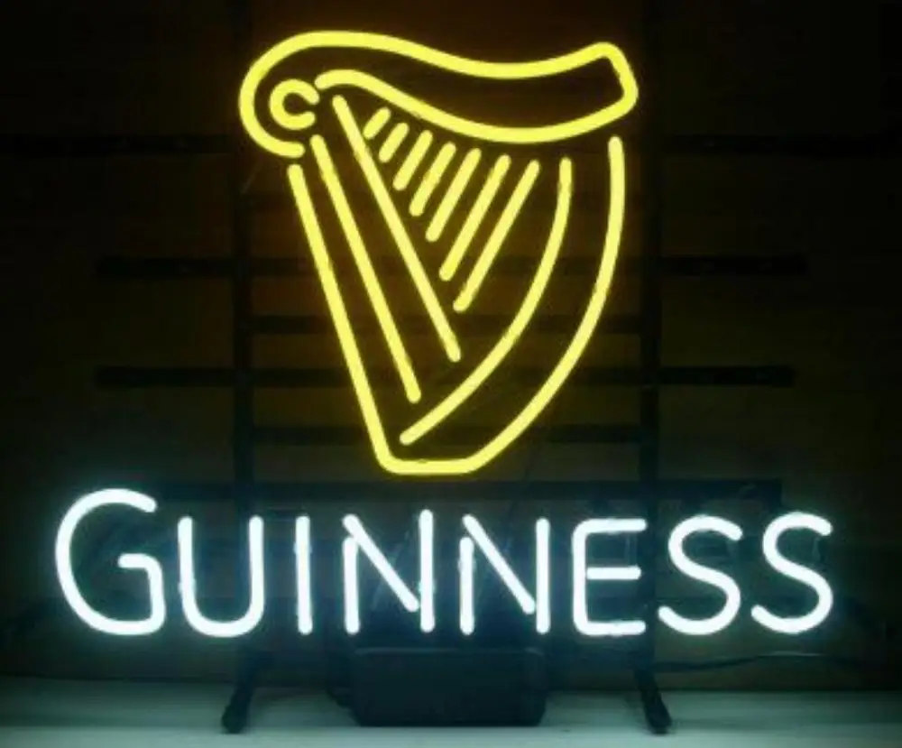 Изготовленный На Заказ GUINNESS Стекло неоновый светильник вывеска пивной