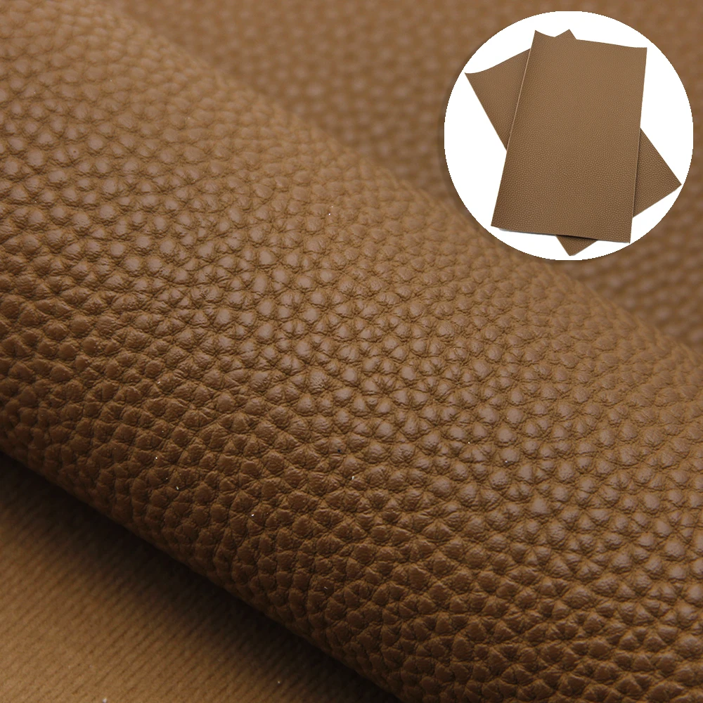 

Solid Color Lychee Grain Faux Leather Fabric Sheet,Synthetic Leather Fabric For DIY Handmade Earrings Projects,1Yc9882