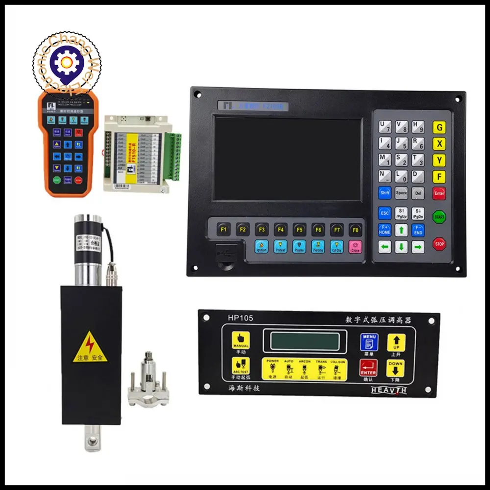 

CNC 2-axis plasma cutting torch height controller + THC + lifter kit F2100B+HP105+JYKB-100+F1510 for CNC flame plasma cutting ma