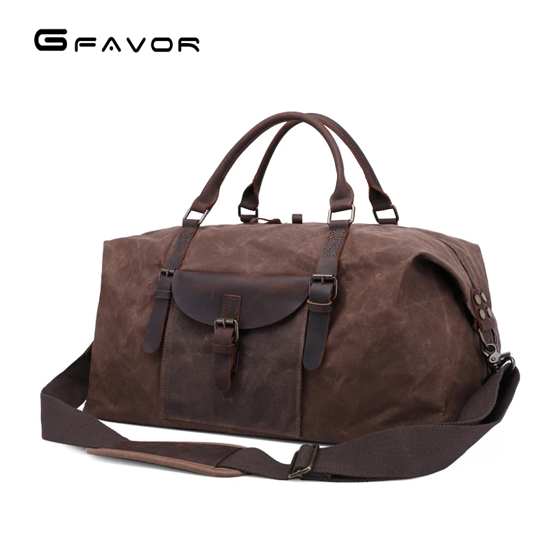 Вощеная холщовая водостойкая ночевка Holdall большая дорожная винтажная Мужская