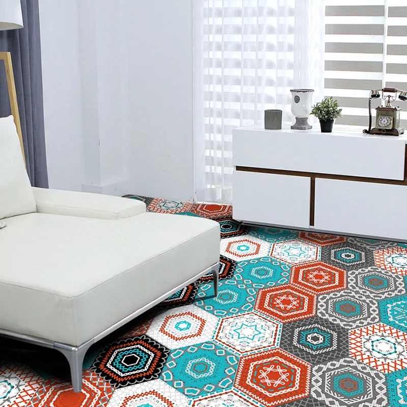 Промо-акция! 10 шт. Шестигранная Марокканская самоклеящаяся Нескользящая плитка