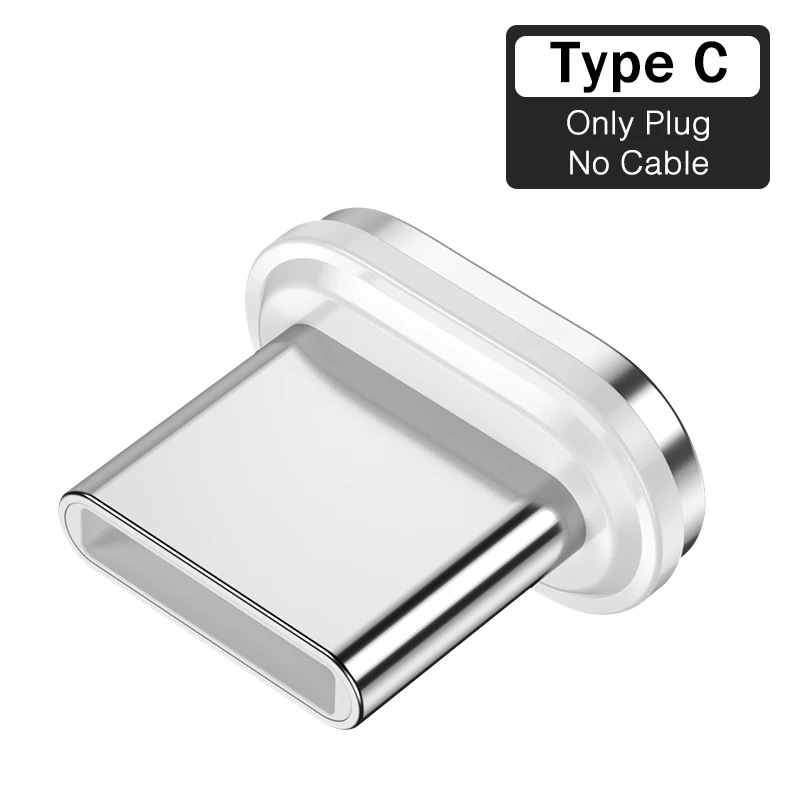 ROCK светодиодный светильник Магнитный зарядный кабель Micro USB кабель для iPhone XR XS Max X магнитное зарядное устройство usb type C зарядный провод шнур 1 м 2 м - Цвет: Type C Plug