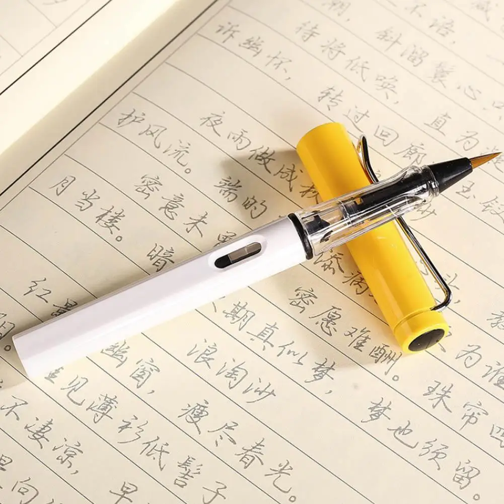 1 шт. пластиковая ручка для каллиграфии цветная в виде фонтана волос маленькая