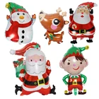 Воздушный шар в виде Санта-Клауса, эльфа, снеговика