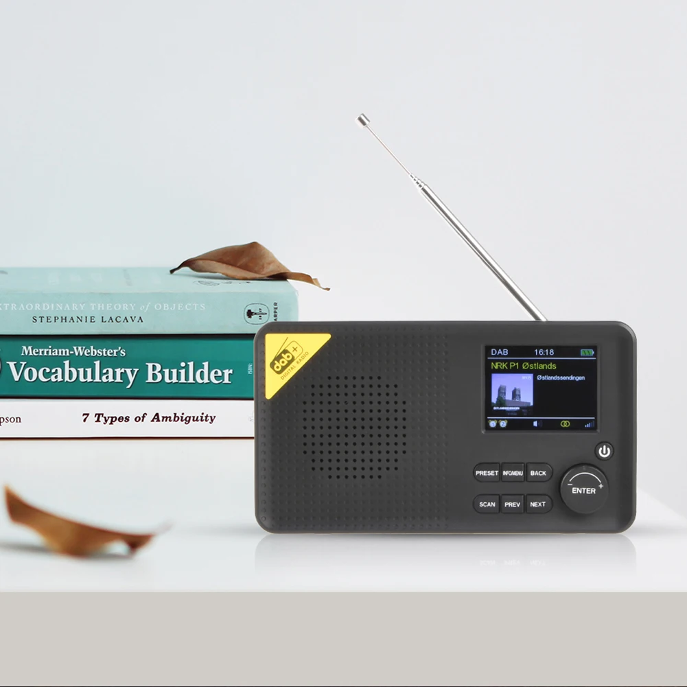 Portable DAB FM Receiver Bluetooth-compatible Digital Stereo LCD Display Home Radio Bluetooth-compatible 5.0 Speaker