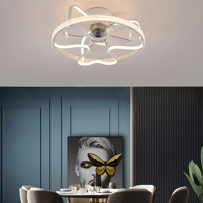 Декор для спальни светодиодный Невидимый потолочный вентилятор светильник