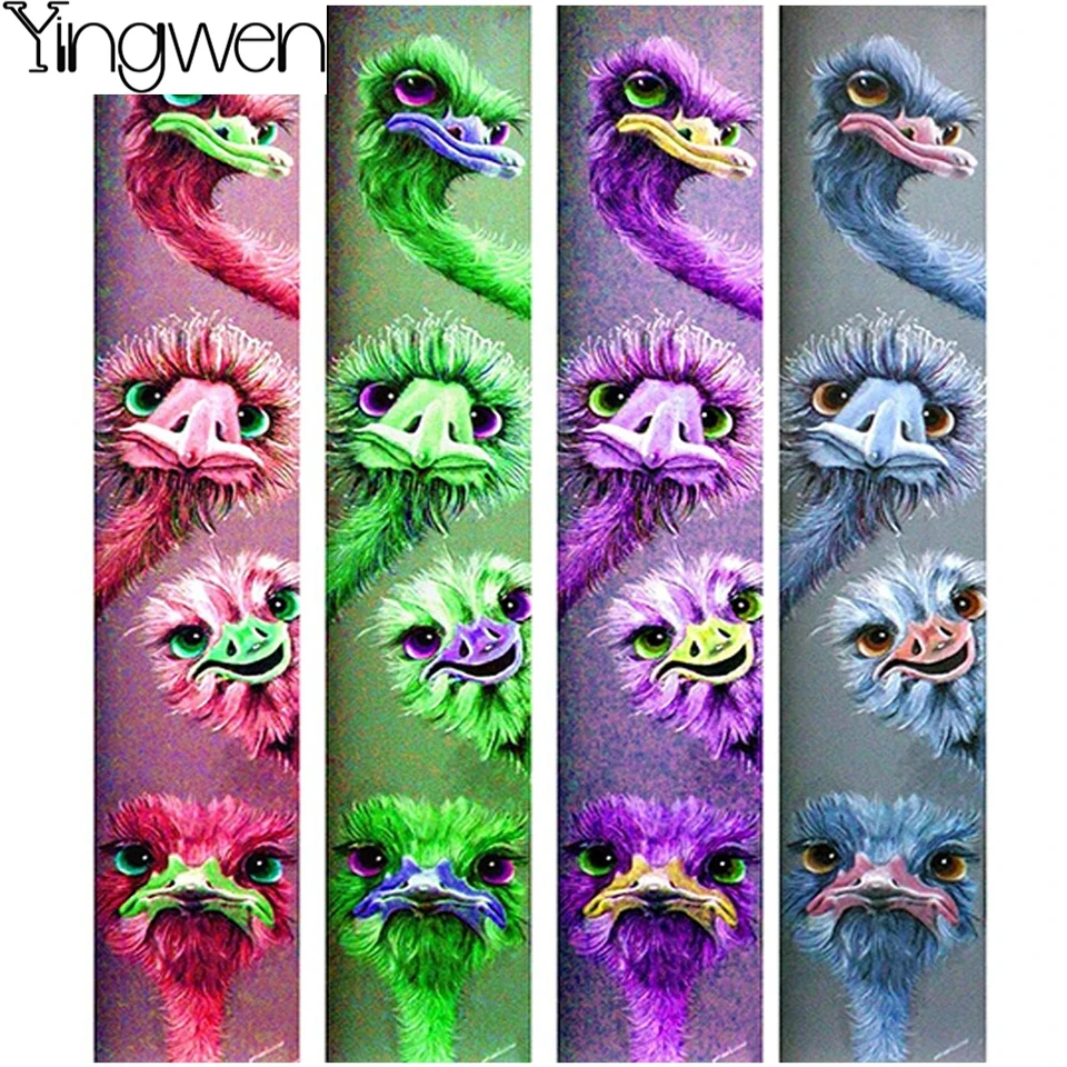 5D алмазная живопись сделай сам картина страуса мозаика полная Алмазная вышивка