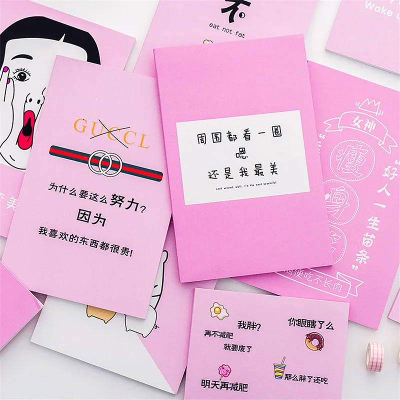 Персональный блокнот с изображением девушки сердца и странного творческого