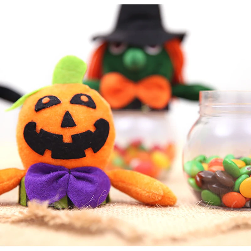 1 шт. креативный портативный трюк на Хэллоуин или прозрачная конфета банки тыква