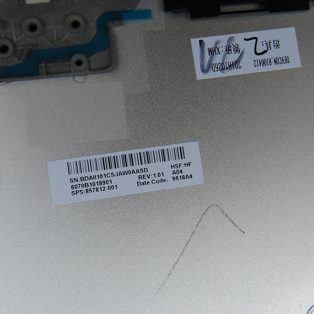 

New Original Rear Display Back Cover Lcd Cover Assembly For HP for ENVY 15-AS 15-as000 857812-001 6070B1018901 Silver