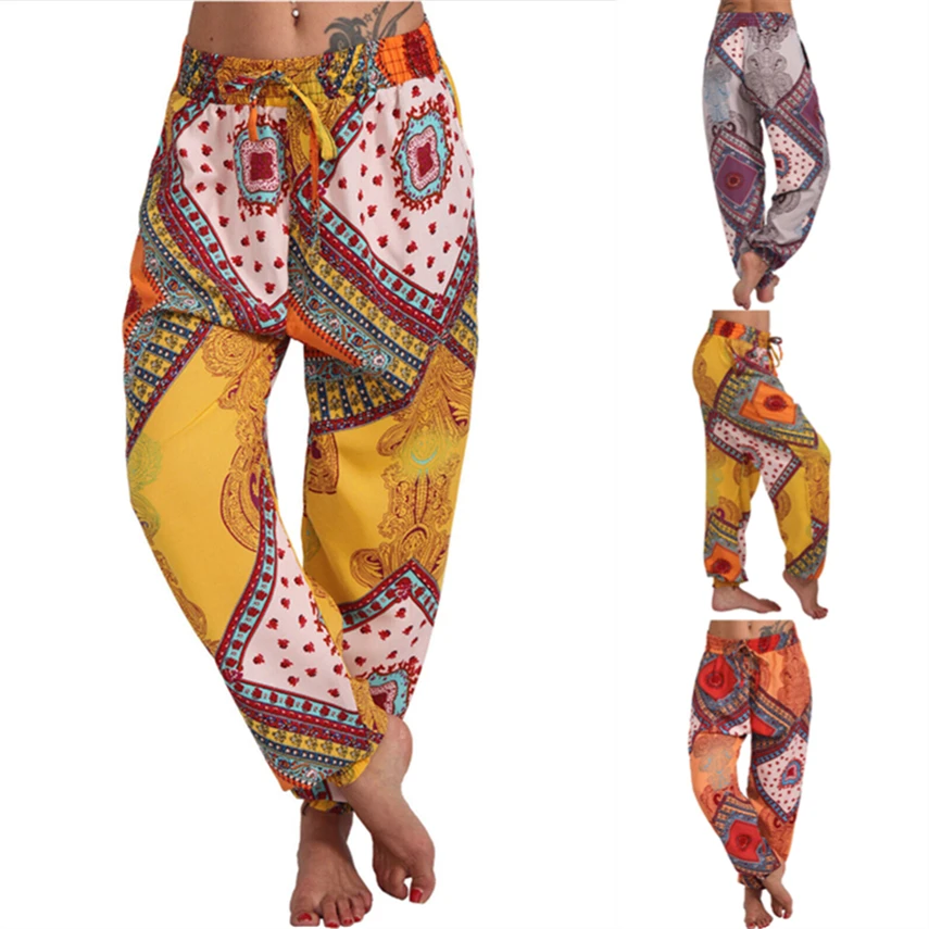 Африканские шаровары для женщин большие размеры повседневные свободные Дашики