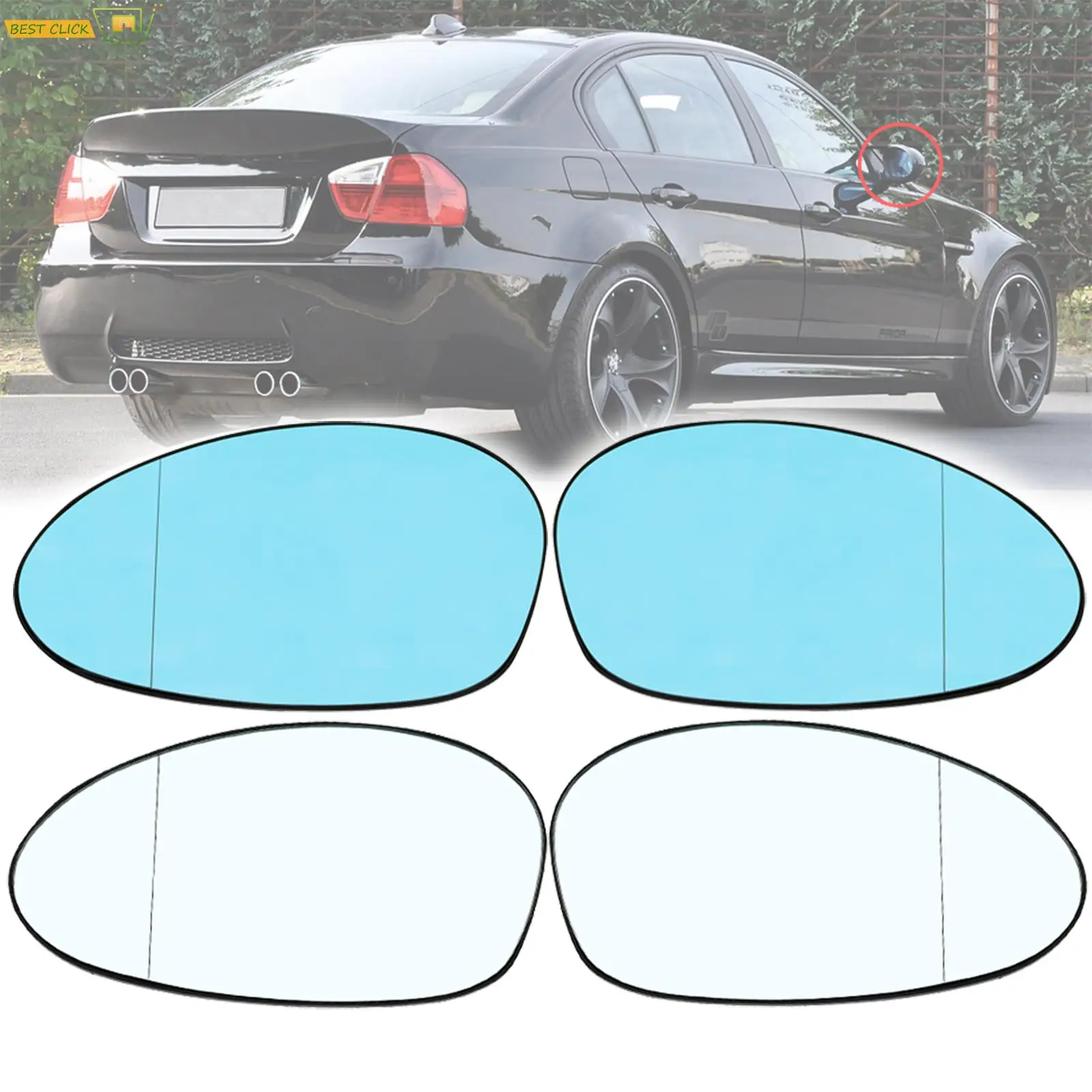 Зеркало заднего вида с подогревом для BMW E90 стекло E92 E91 E93 E82 E88 E86 E85 Z4 51167157247 51167157246 -