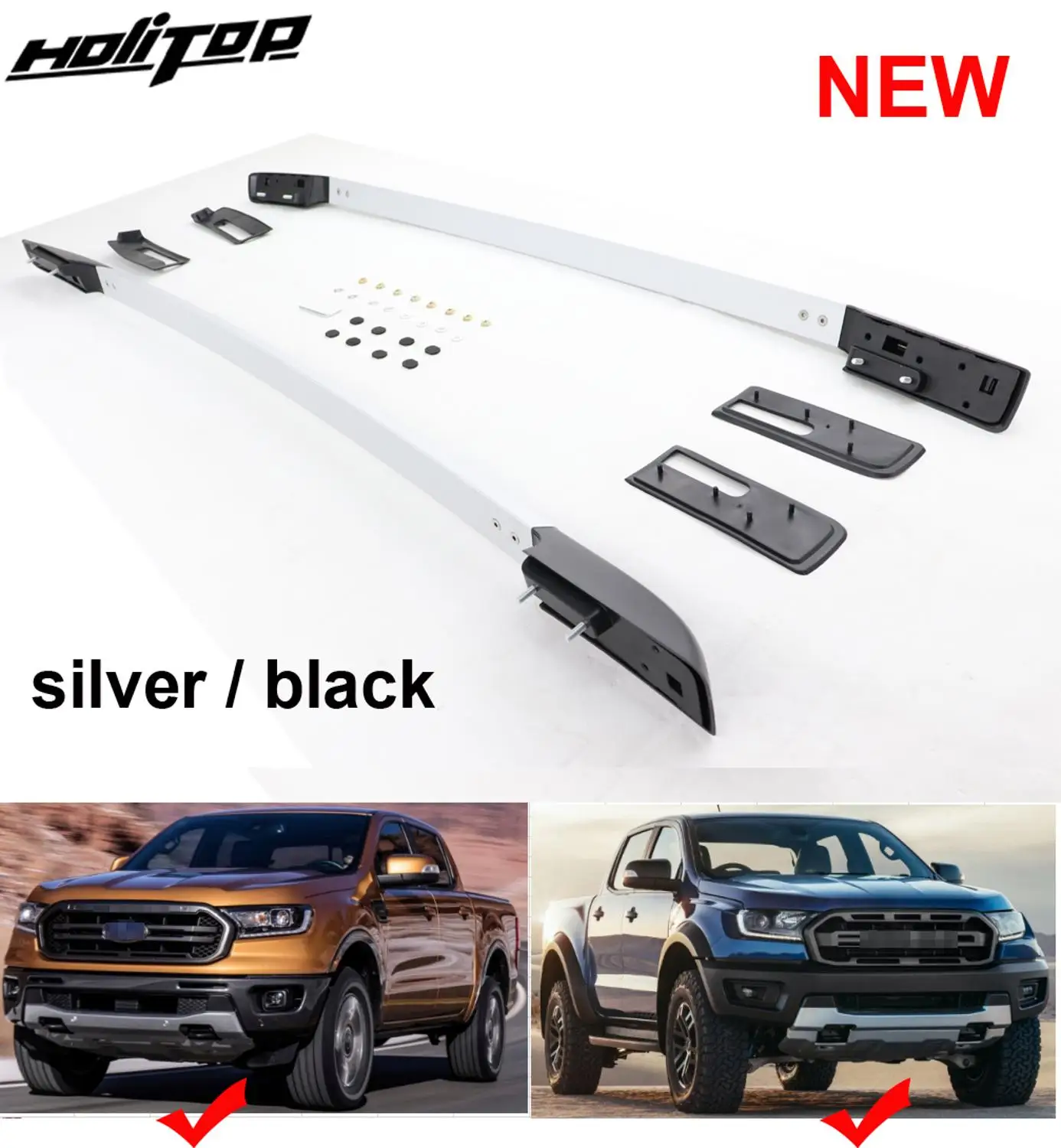 Рейка на крышу для Ford Ranger 2011 2020 лучший алюминиевый сплав фиксируется винтами