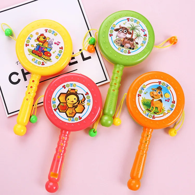 Новый мультяшный детский игрушечный погремушка цветной пластиковый ручной