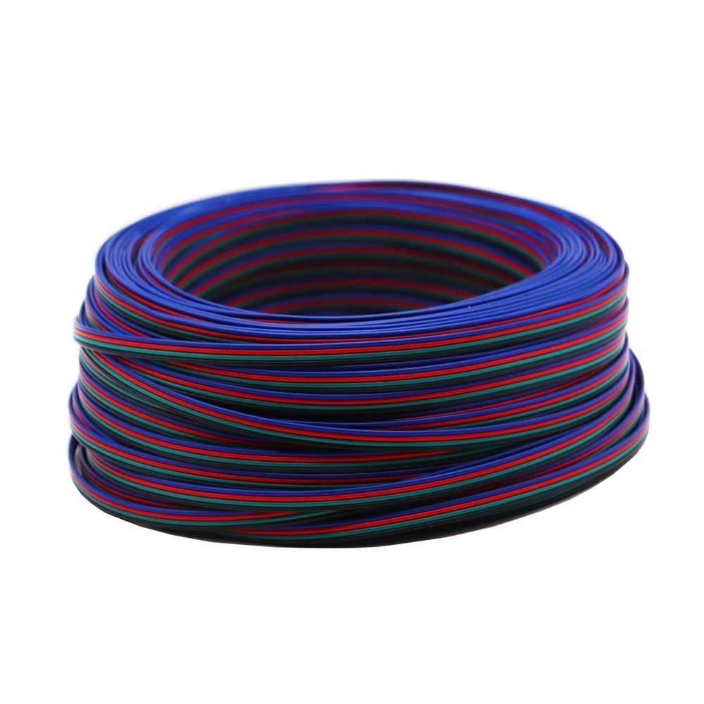 Светодиодный проводной кабель 22AWG 2Pin/3Pin/4Pin/5Pin/6pin для WS2812B WS2811 5050 2835 5730 Светодиодная