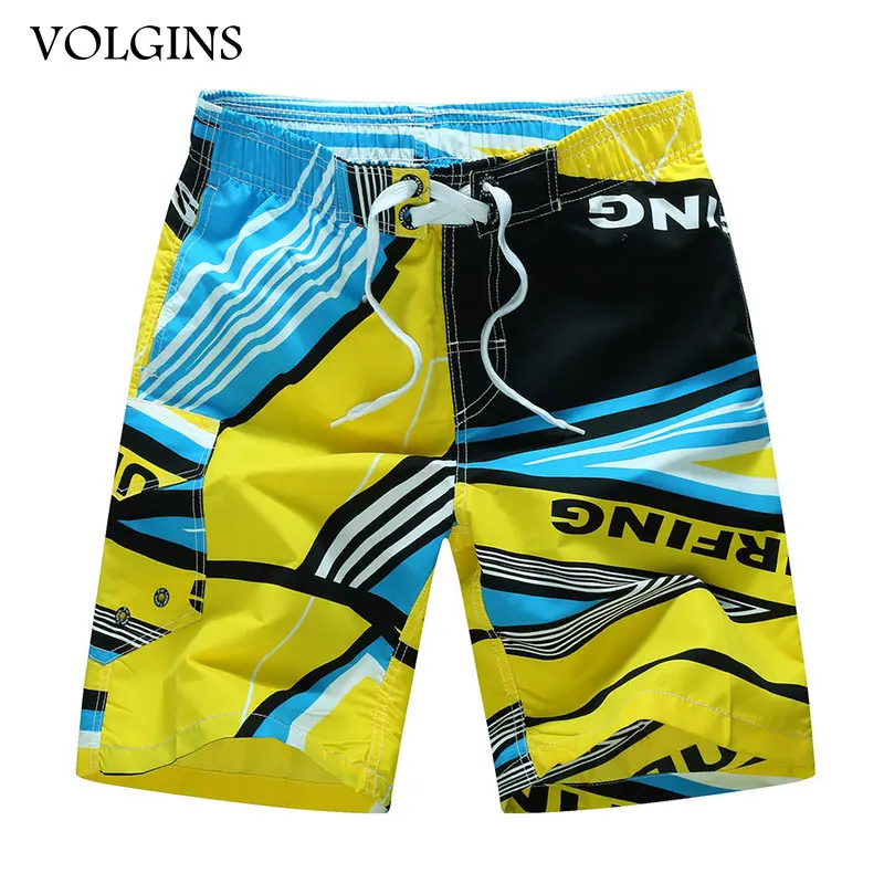 Мужские пляжные шорты свободные бермуды с принтом короткие для улицы|Мужские