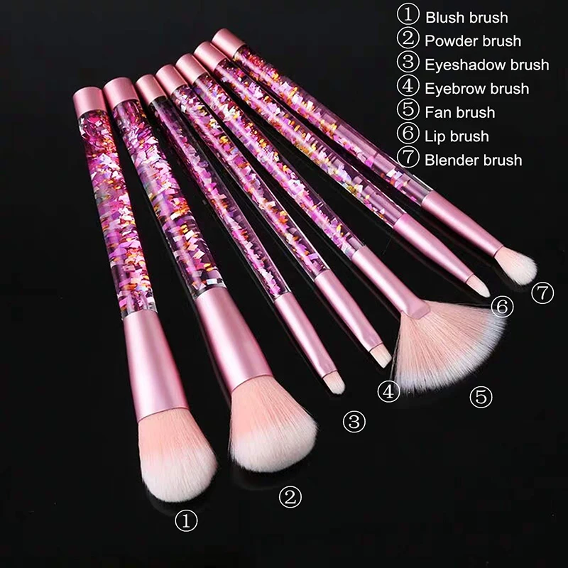 7 шт. кисти для нанесения пудры теней век и бровей | Красота здоровье