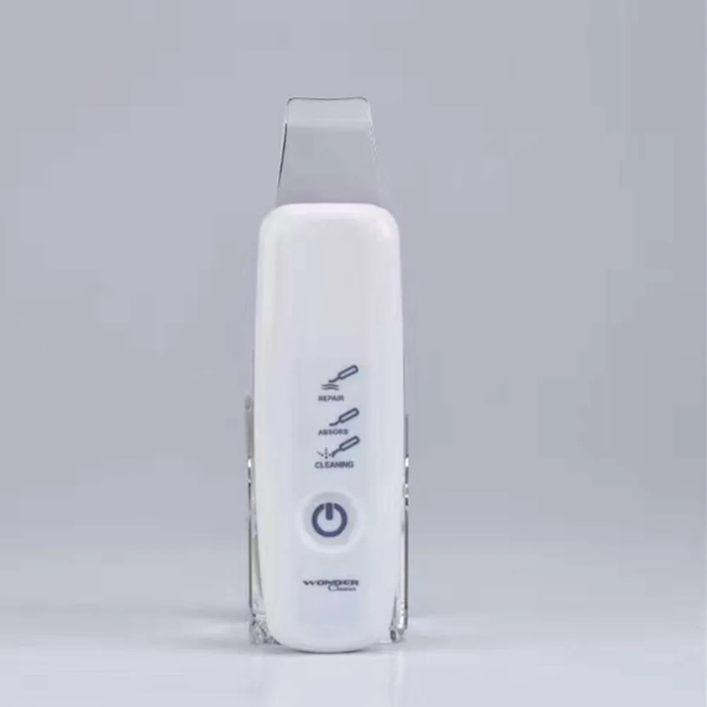 

Clean Ultrasonic Microderm Face Skin Exfoliator Blackhead Acne Shovel Removal skin Machine Vibration Scrubber Peeling Massager