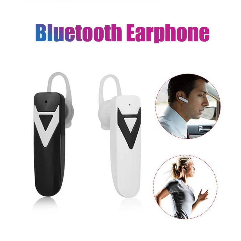 Мини Bluetooth наушники спортивные ушные крючки беспроводные автомобильная стерео