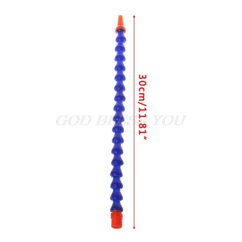 

10 Pcs Round Nozzle 1/4PT Flexible Oil Coolant Pipe Hose Blue Orange Drop Shipping