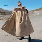 Пальто из искусственного меха, зимняя куртка, длинная парка для женщин и мужчин, воротник из искусственного меха енота, подкладка из искусственного меха, армейская зеленая куртка, уличная одежда, новинка