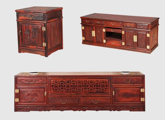 03Ming and Qing Dynasty Китайский классический латунный книжный шкаф винный и ТВ дверь