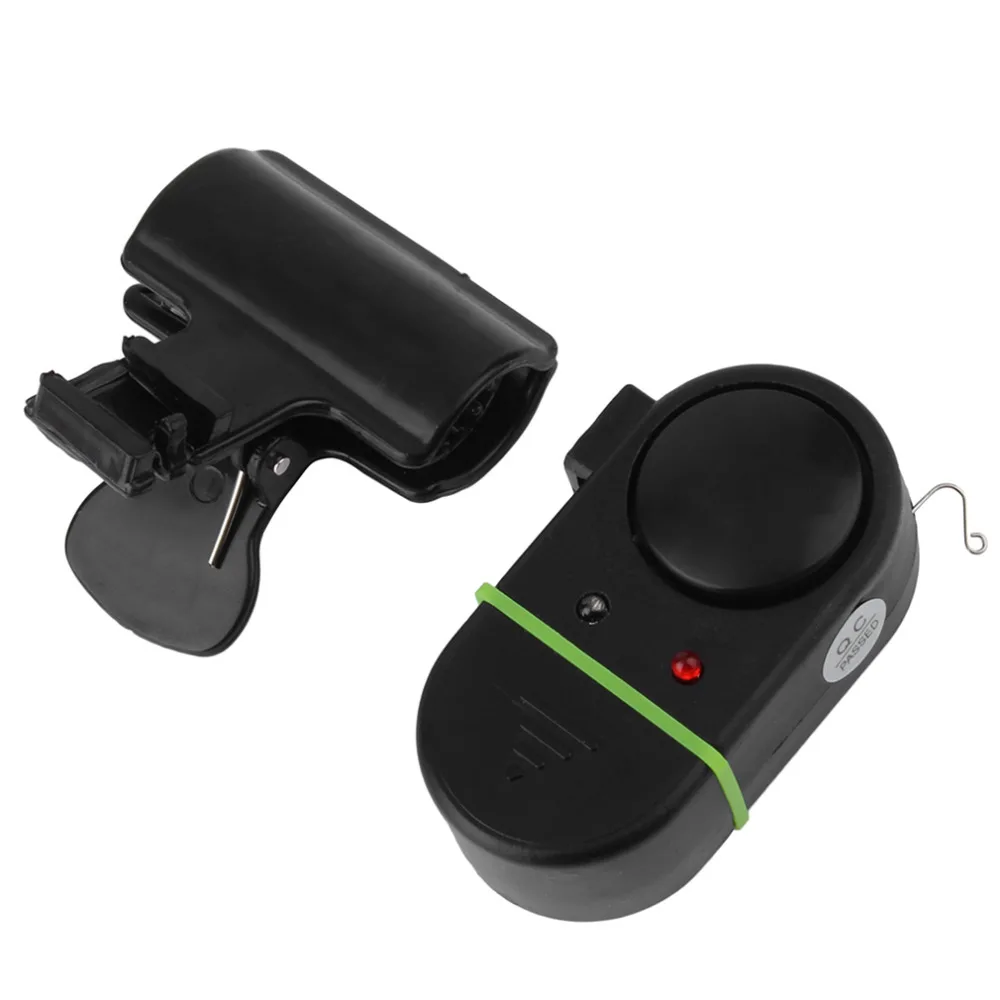 

Electronic LED Light Fish Bite Sound Alarm Bell Clip On Fishing Rod New