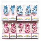 Свеча-цифра для торта 0, 1, 2, 3, 4, 5, 6, 7, 8, 9, синяя, розовая, украшение для дня рождения, вечеринки, юбилея, числа для торта, возрастные свечи, украшение для вечеринки, 1 шт.