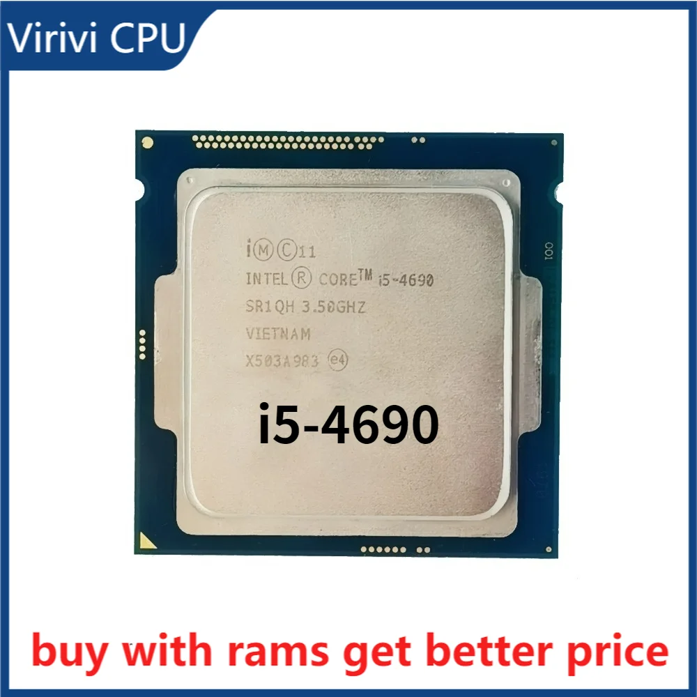 

used Intel Core i5 4690 CPU Processor 3.50Ghz Socket 1150 Quad Core Desktop SR1QH