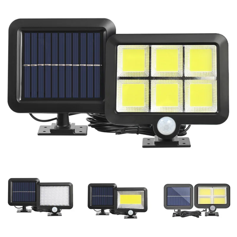 

100 COB Solar Light Outdoors PIR Motion Sensor Waterproof Garden Outdoors Solar Power Lights Street Path Solar Lamps 3 Modes