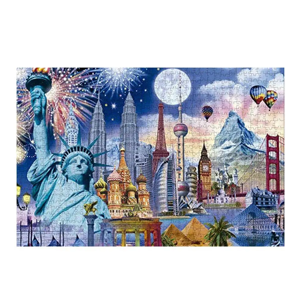 1000 шт. Детский пазл конструктор статуя свободы|Пазлы| |