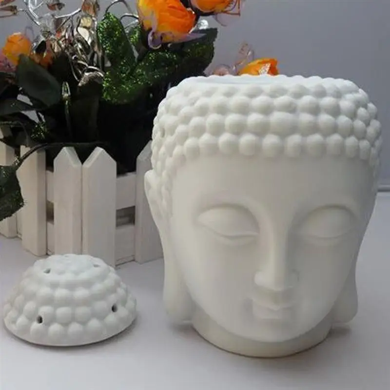 Голова Будды подсвечник керамический печь для ароматерапии эфирное масло