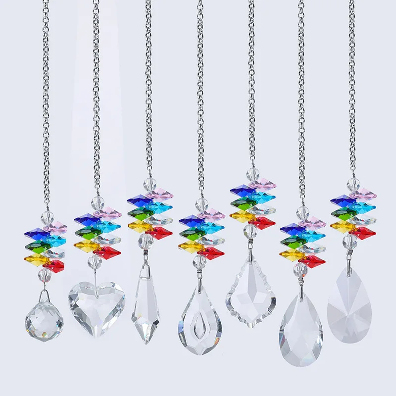 

Crystal Sun Catchers Chandelier Crystals Ball Prism Pendant Rainbow Maker Hanging Chakra Cascade Suncatcher Home Garden decor