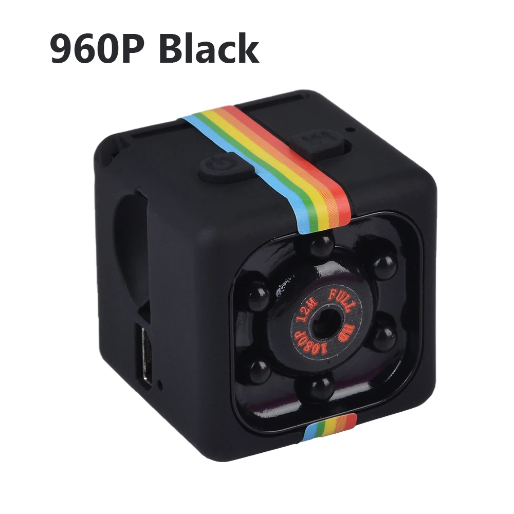 Black 960P Мини-камера HD 1080P с датчиком ночного видения, видеокамера, движения, DVR, микро камера, Спортивная DV видео, маленькая камера для улицы - Цвет: Black 960P