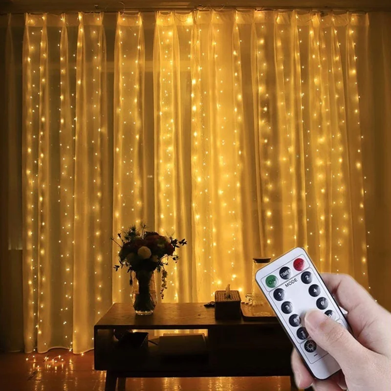 

Christmas Garland Curtain Christmas Decorations for Home Usb Power Christmas Curtain Lights New Year 2022 Christmas Ornaments
