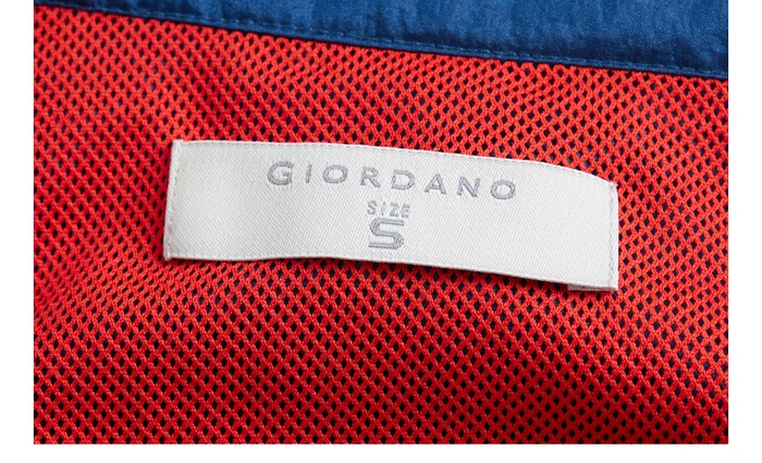 Giordano мужская куртка со стоячим воротником тонкая ветровка дышащая сетчатая подкладка мягкая свободная Casaco Masculino 91079687