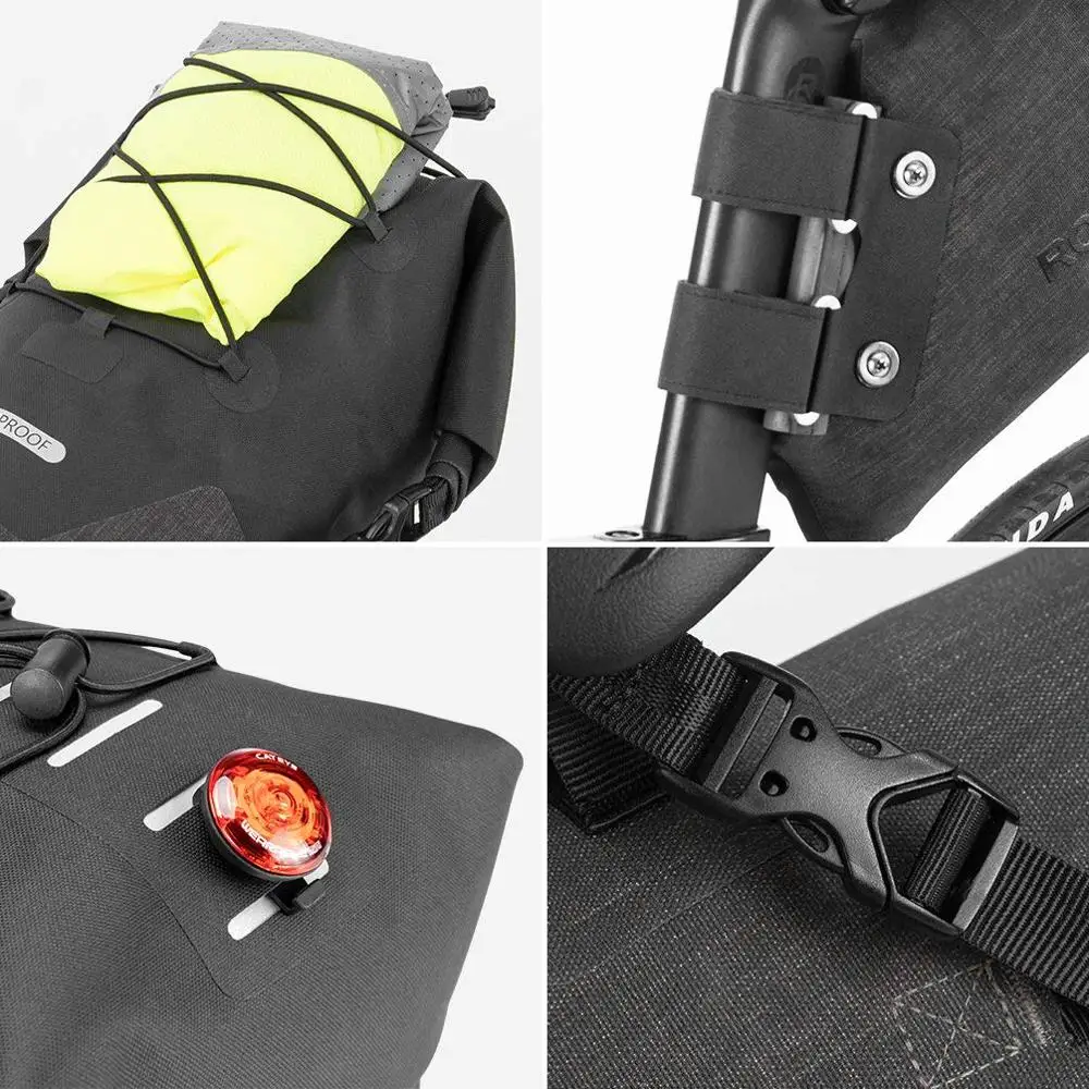Rockbros седельная сумка Pannier, велосипедная, большая емкость,, водонепроницаемый багажник, Mtb рюкзак, задняя седельная сумка, Аксессуары для велосипеда