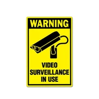 fuzhen boutique decals exterior accessories stickers of cars and warning signs pvc decals are used in video surveillance