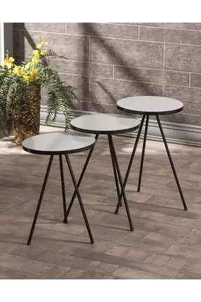 

Modern Zigon coffee table 3 Pcs Metal Toe Black White coffee tables table basse furniture living room table
