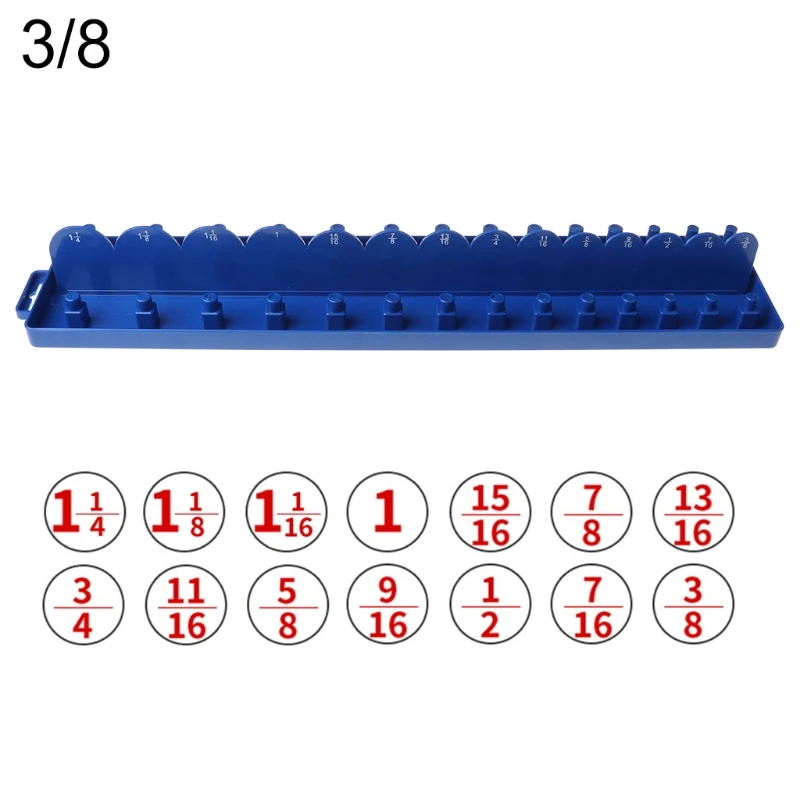 1/4" 3/8" Socket Sleeve Storage Bracket Holder Garage Collection Tool Metric Durable Plastic Home Accessories Tray | Инструменты